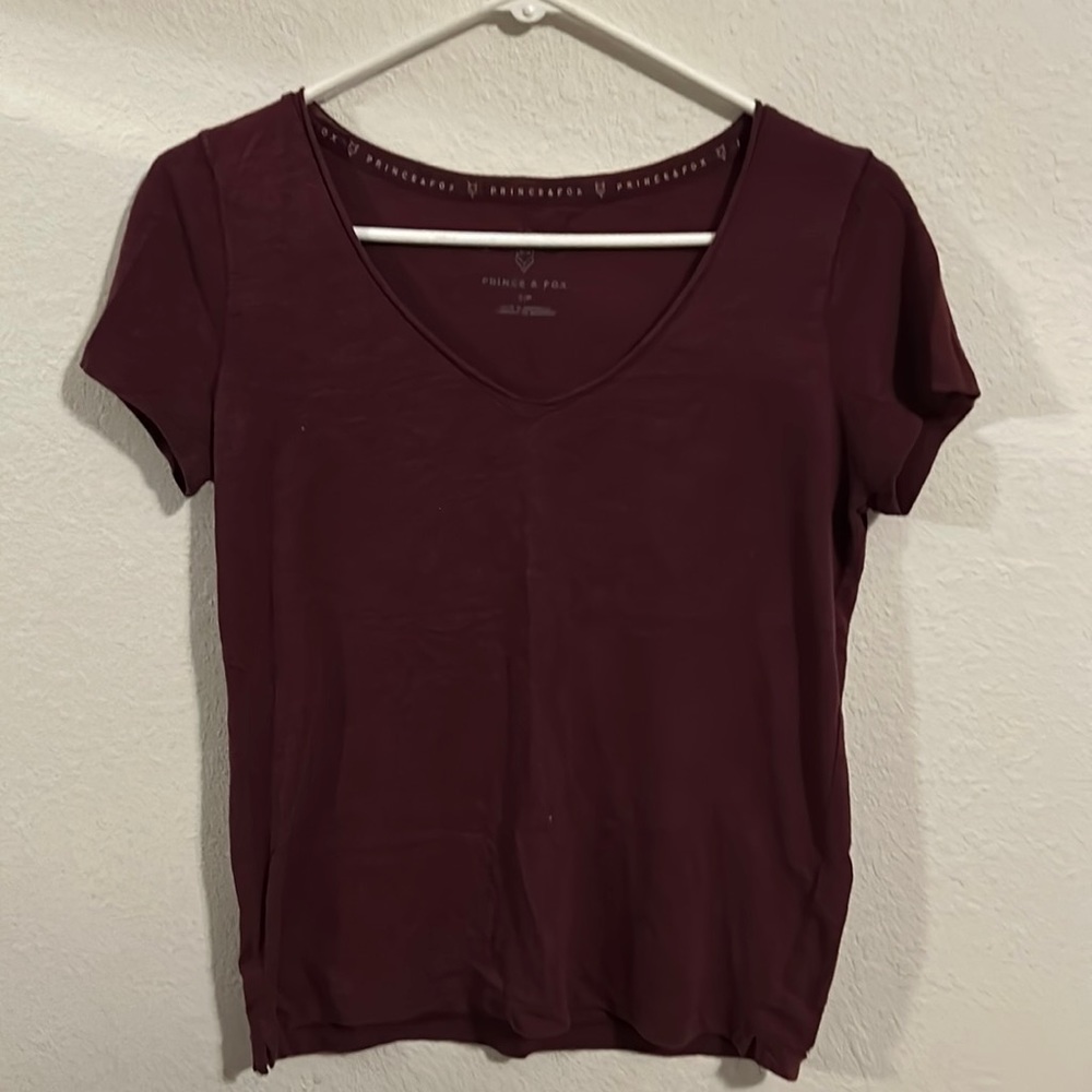 Prince & Fox maroon blouse